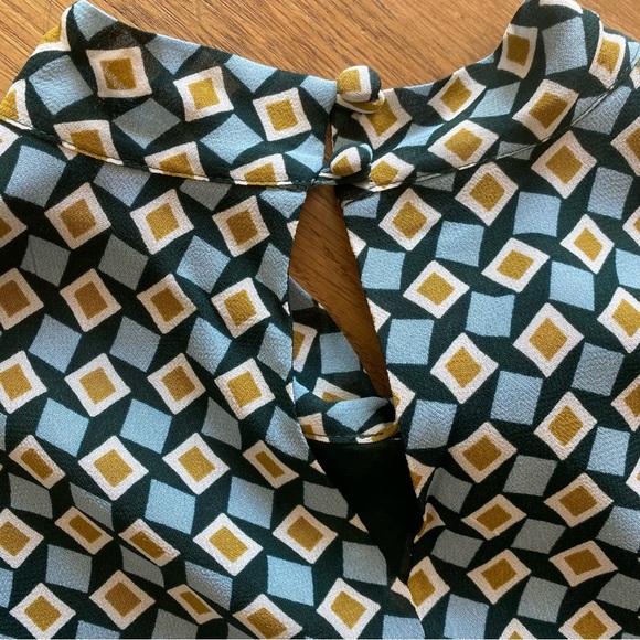 Reformation Cyril Mod Mini Dress in Green Mosaic Size M EUC - Picture 8 of 11